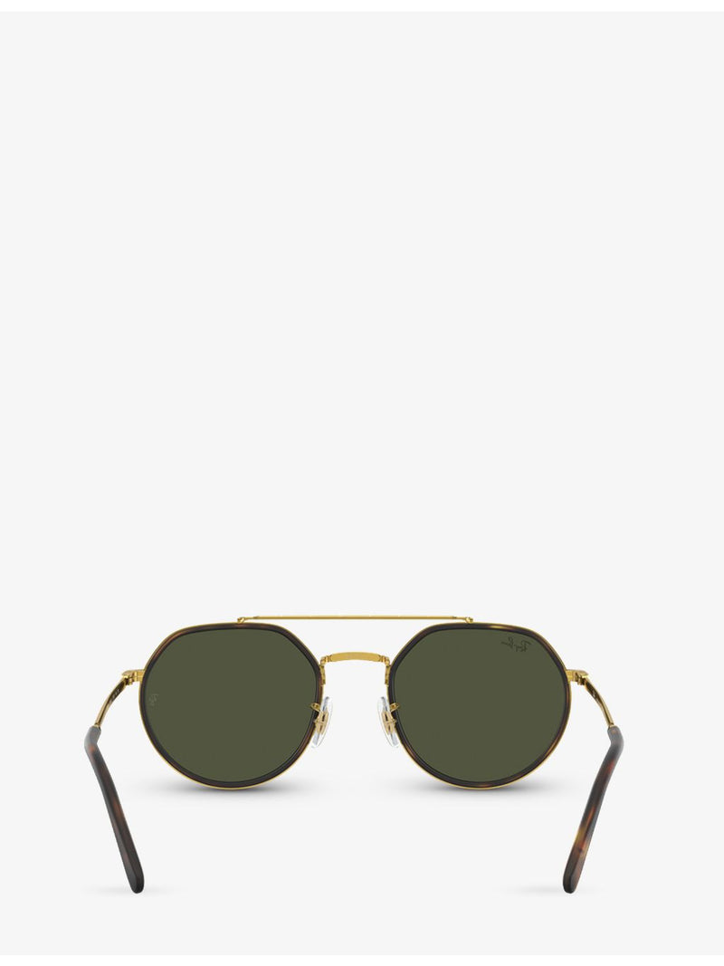 Ray-Ban RB3765 irregular-frame metal sunglasses with tinted lenses - British product