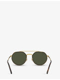 Ray-Ban RB3765 irregular-frame metal sunglasses with tinted lenses - British product