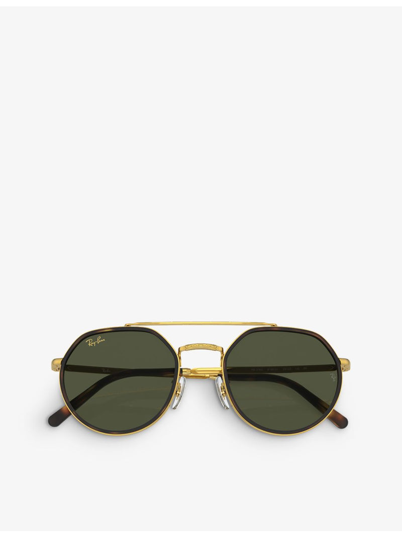 Ray-Ban RB3765 irregular-frame metal sunglasses with tinted lenses - British product