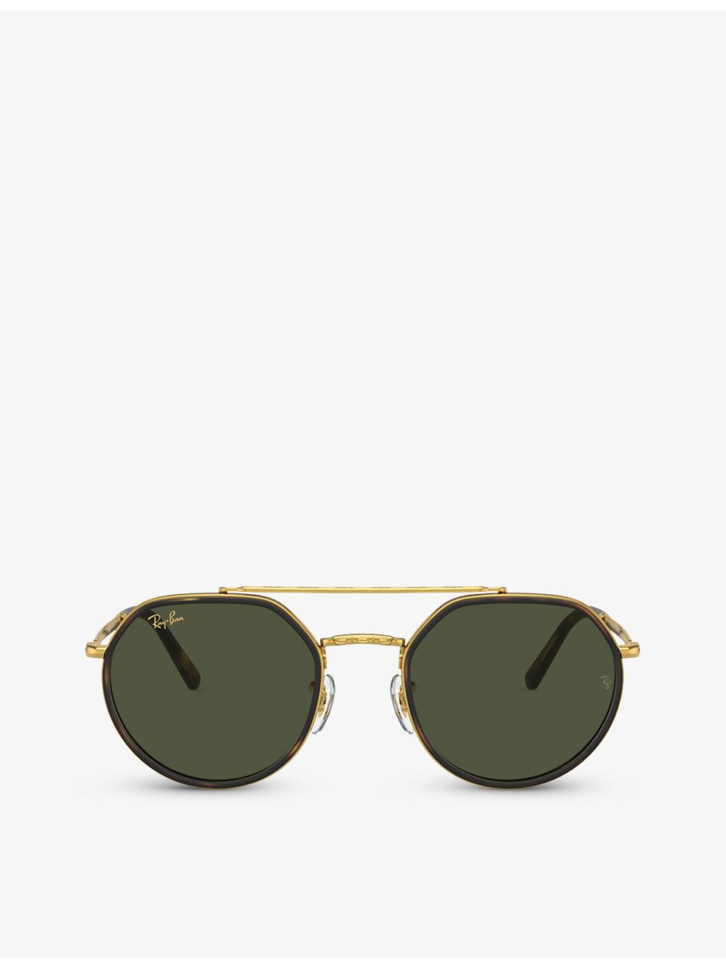 Ray-Ban RB3765 irregular-frame metal sunglasses with tinted lenses - British product