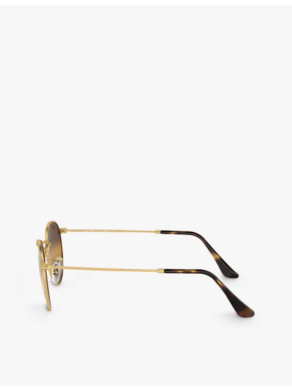Ray-Ban RB3447 round-frame metal sunglasses, imported from the UK