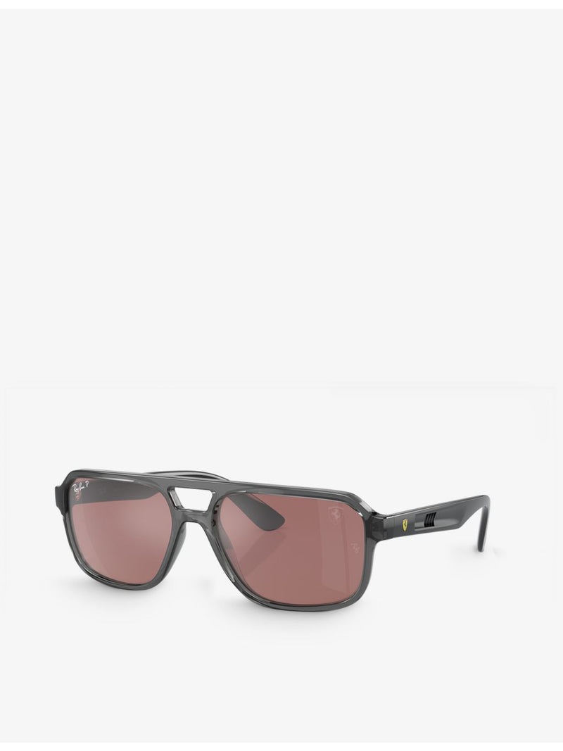 Ray-Ban RB4414M Scuderia Ferrari rectangular sunglasses, UK version