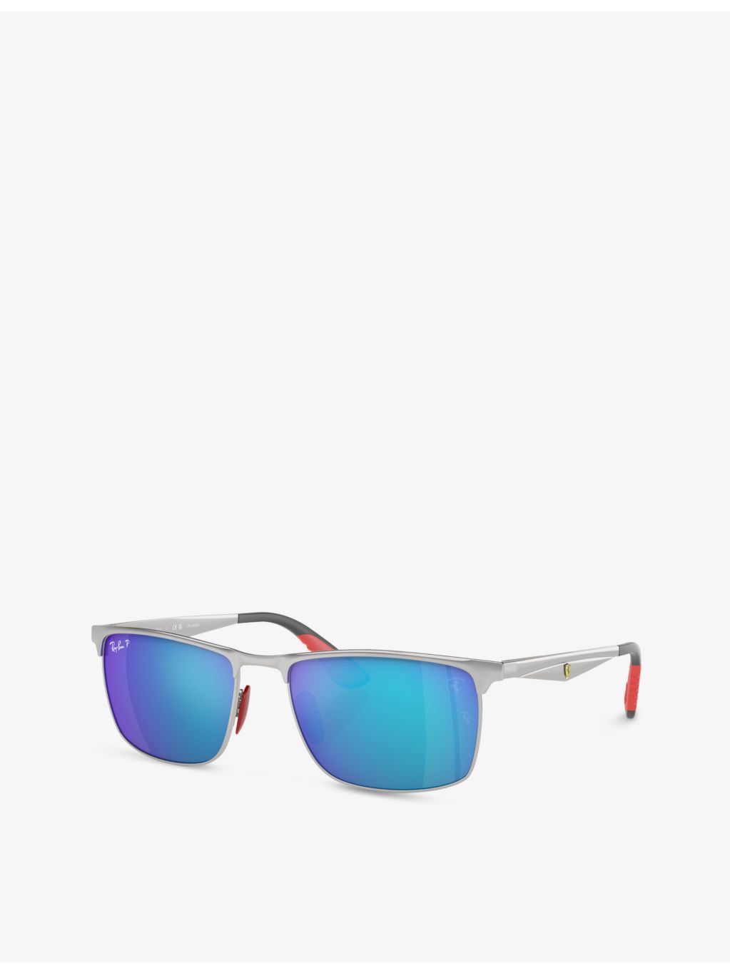 Ray-Ban Scuderia Ferrari rectangle-frame metal sunglasses - British product