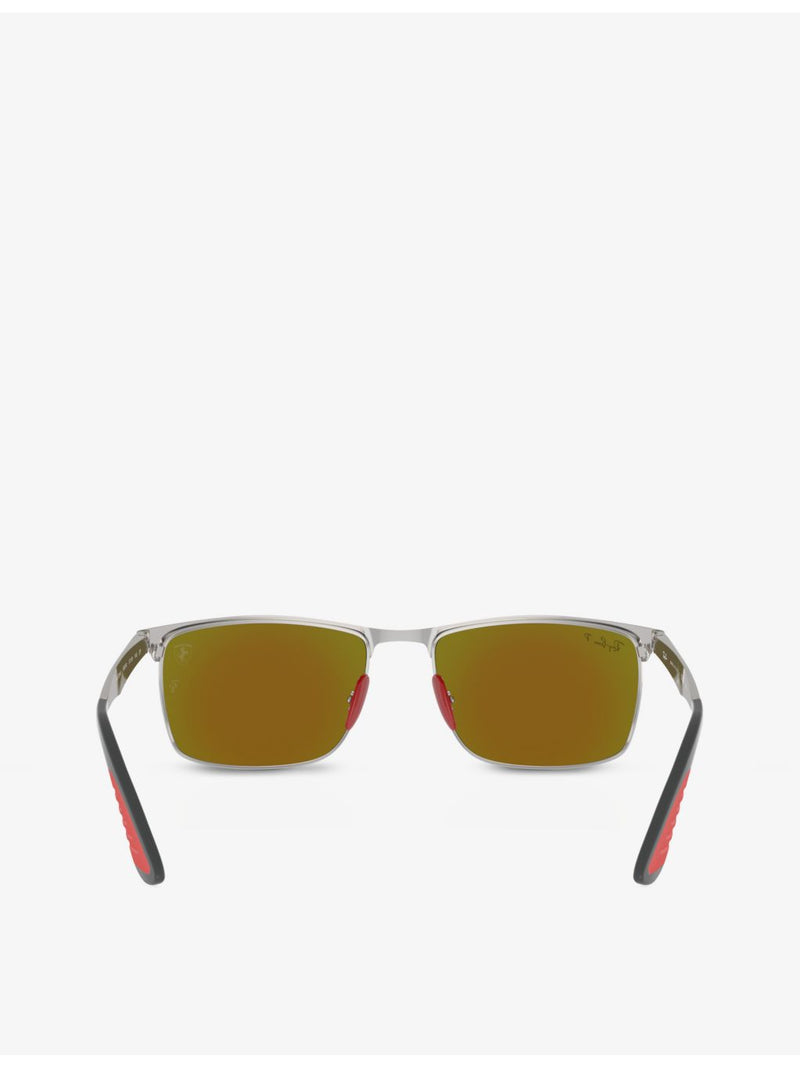 Ray-Ban Scuderia Ferrari rectangle-frame metal sunglasses - British product