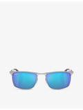 Ray-Ban Scuderia Ferrari rectangle-frame metal sunglasses - British product