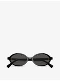 Miu Miu MU 04ZS oval-frame acetate sunglasses - British product