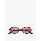 Miu Miu MU 04ZS oval frame acetate sunglasses - British product