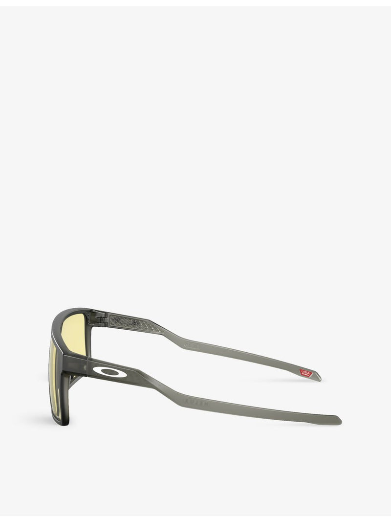 Oakley Helux rectangle-frame sunglasses, imported from the UK