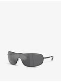 Michael Kors rectangle-frame metal sunglasses - British product