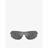 Michael Kors rectangle-frame metal sunglasses - British product