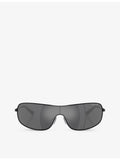 Michael Kors rectangle-frame metal sunglasses - British product