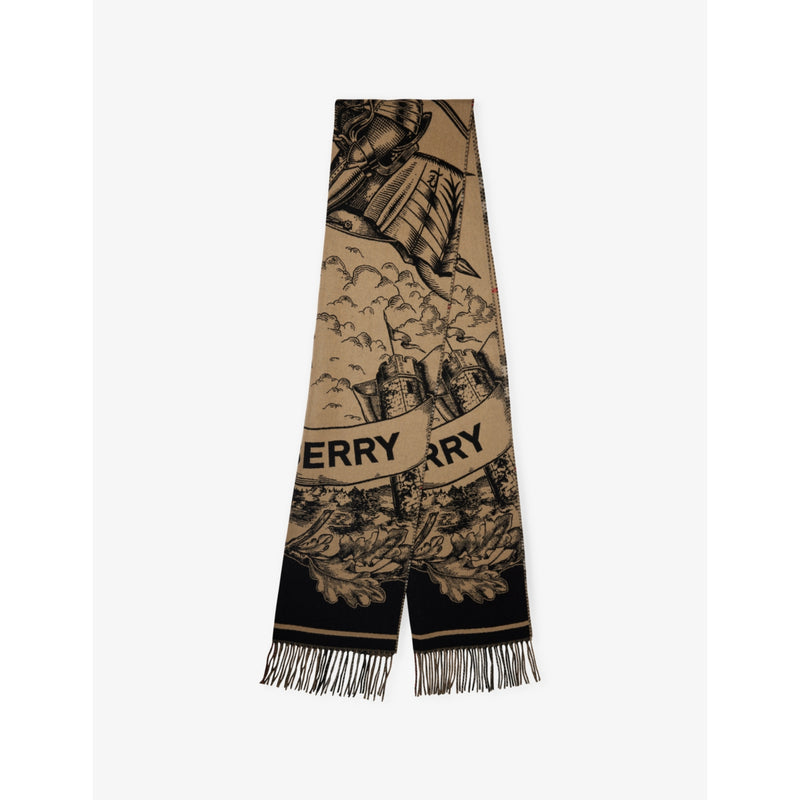 Burberry check-print cashmere scarf, imported from the UK