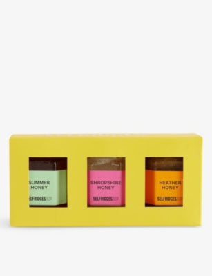 Selfridges British honey set of three 240g, imported from the UK