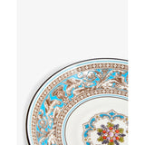 Wedgwood bone china teacup and saucer Florentine Turquoise, imported from the UK