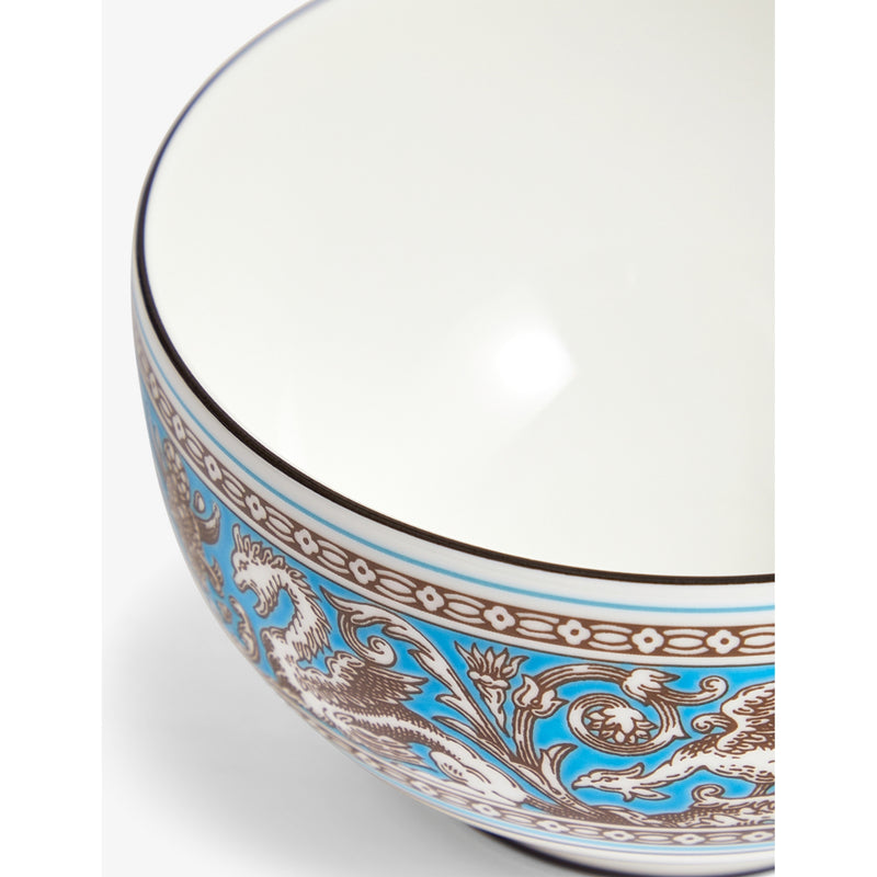 Wedgwood bone china rice bowl Florentine Turquoise 10.5cm, UK version