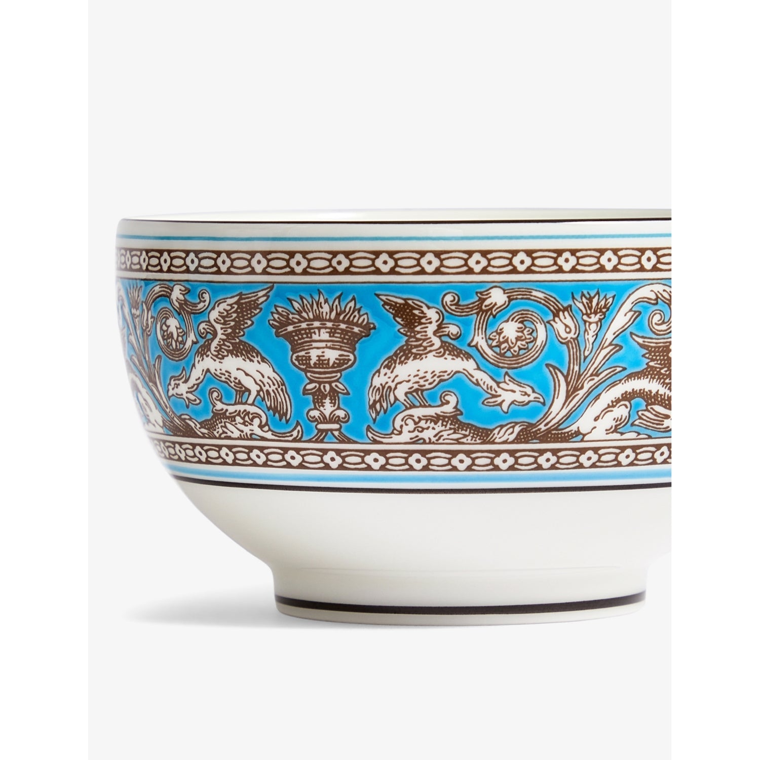 Wedgwood bone china rice bowl Florentine Turquoise 10.5cm, UK version