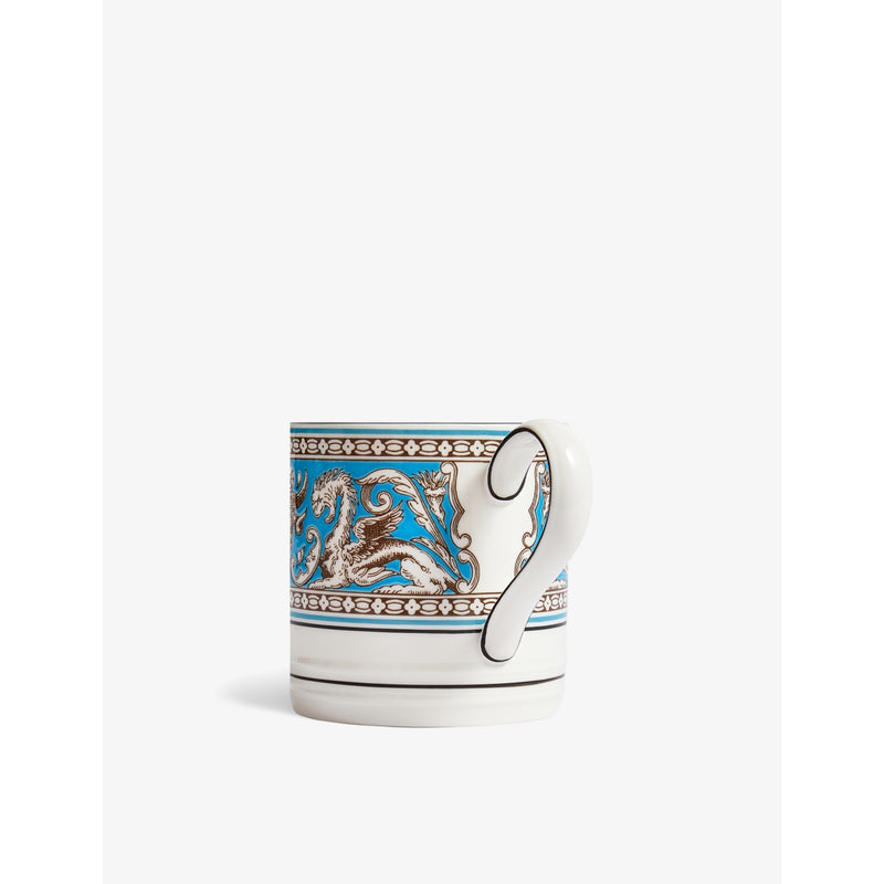 Wedgwood bone china mug Florentine Turquoise 300ml, UK version