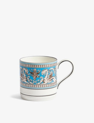 Wedgwood bone china mug Florentine Turquoise 300ml, UK version