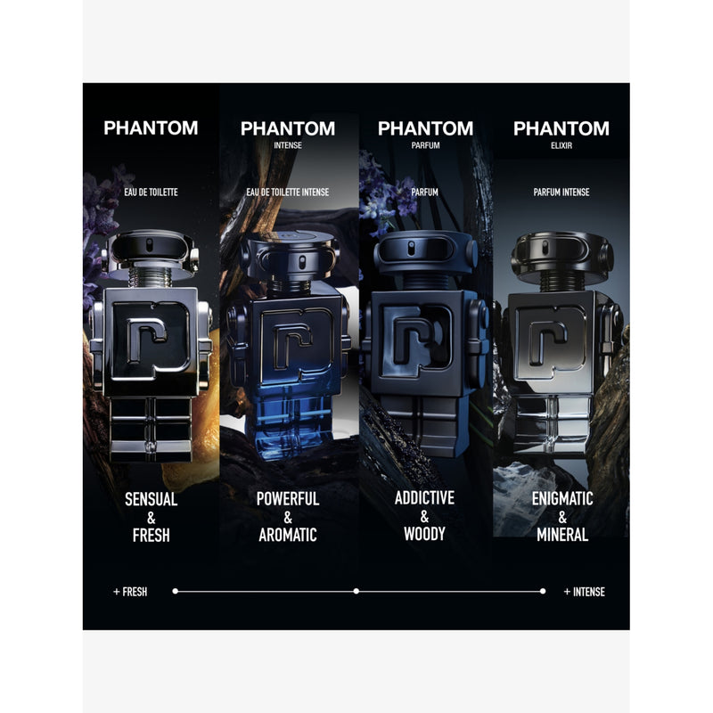 Rabanne Phantom parfum 150ml with woody notes, UK version