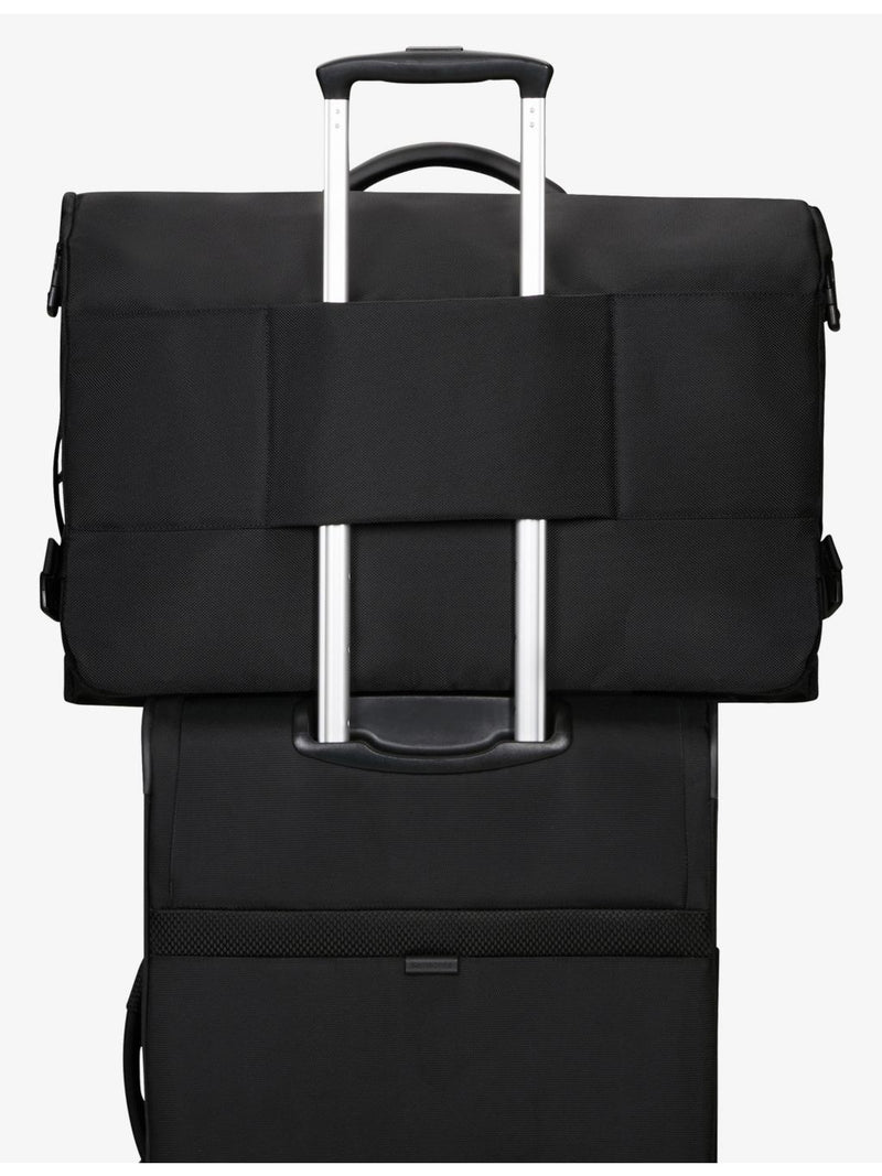 Samsonite woven garment bag with tri-fold design, imported from the UK