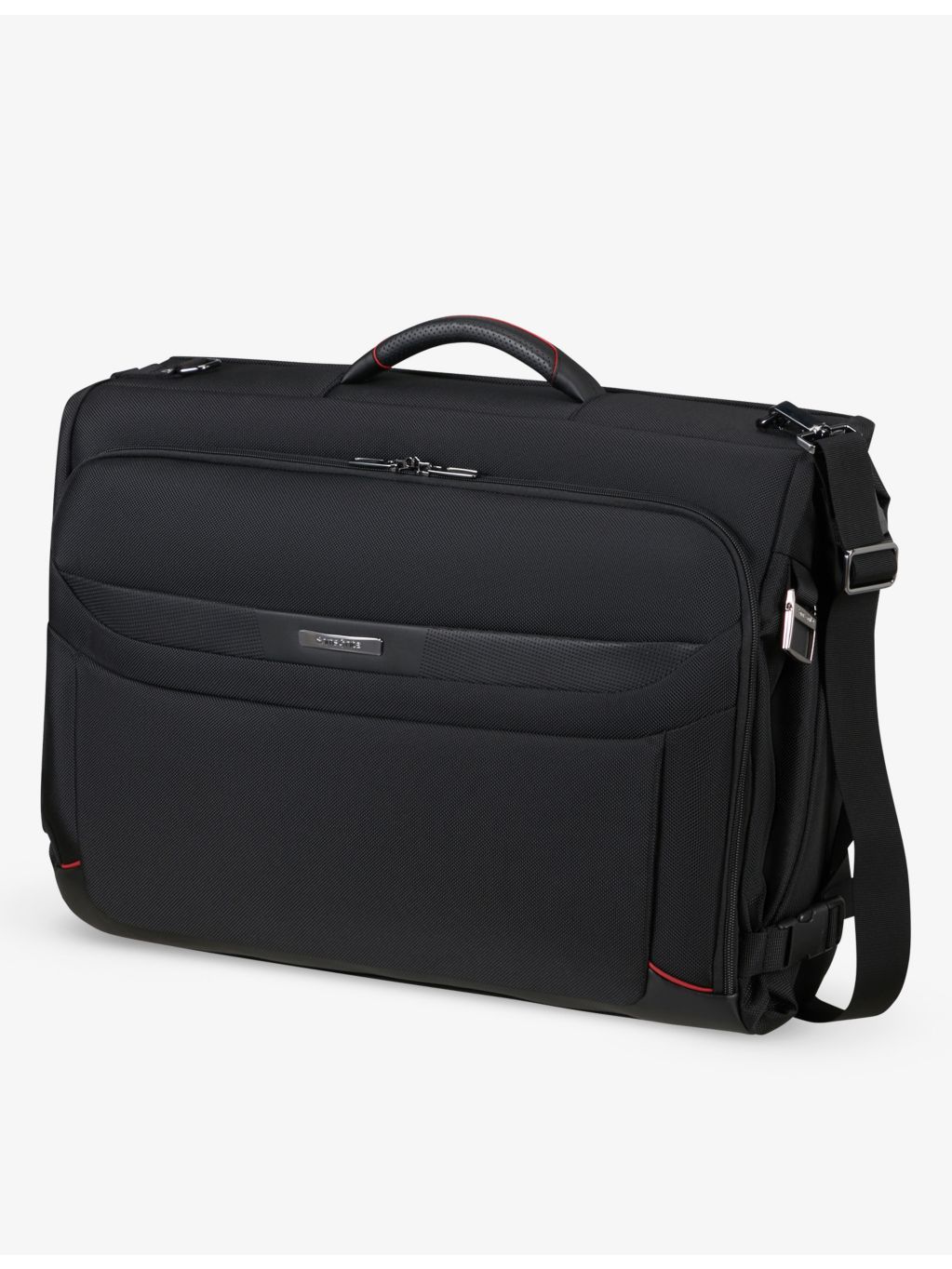 Samsonite woven garment bag with tri-fold design, imported from the UK