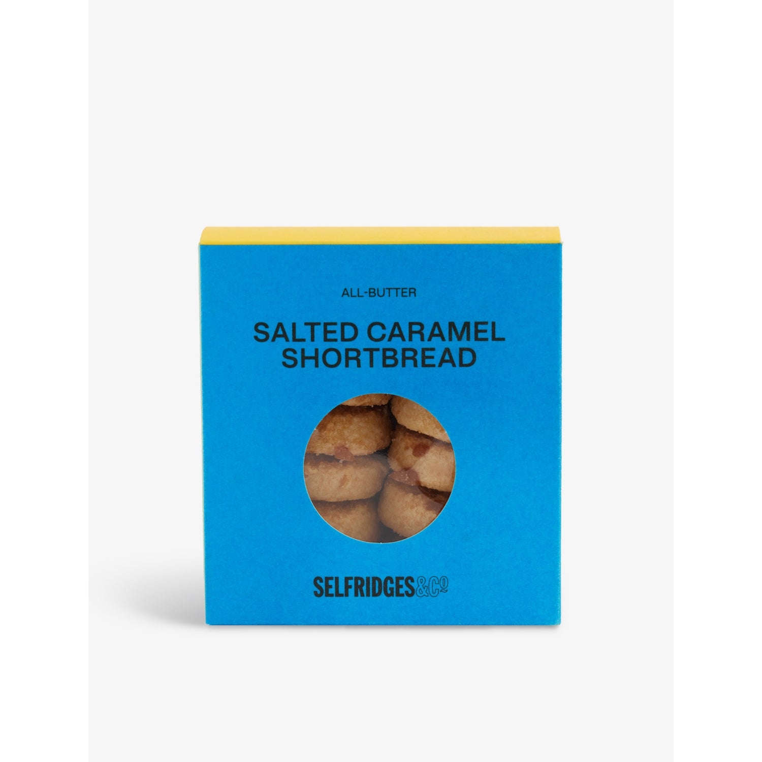 Selfridges Selection all-butter salted caramel shortbread 100g, imported from the UK