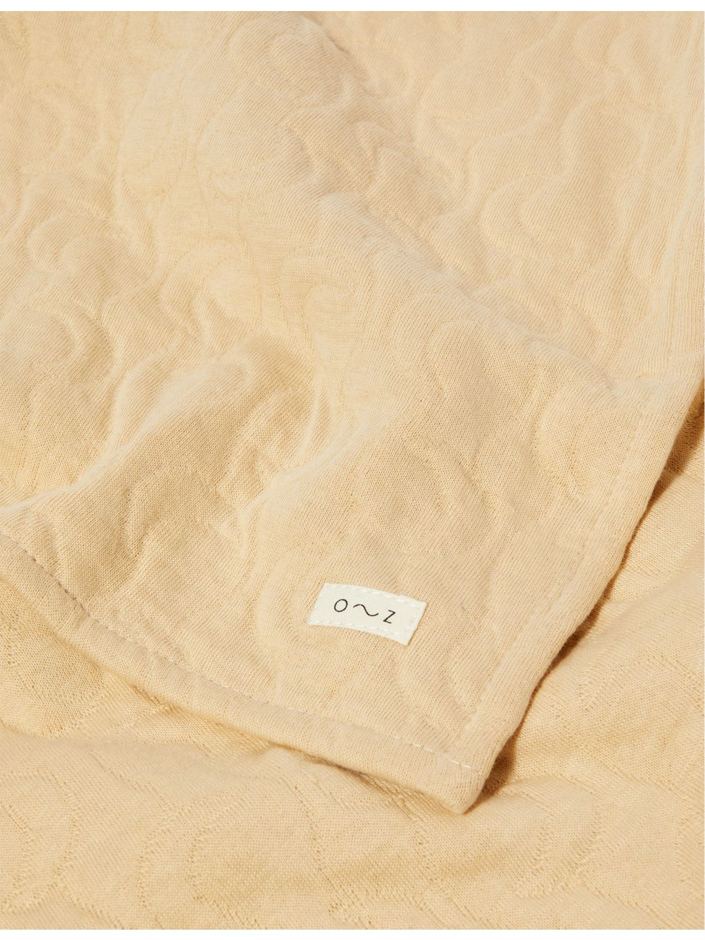 Organic Zoo midnight moon-pattern organic cotton blanket 65cm - British product