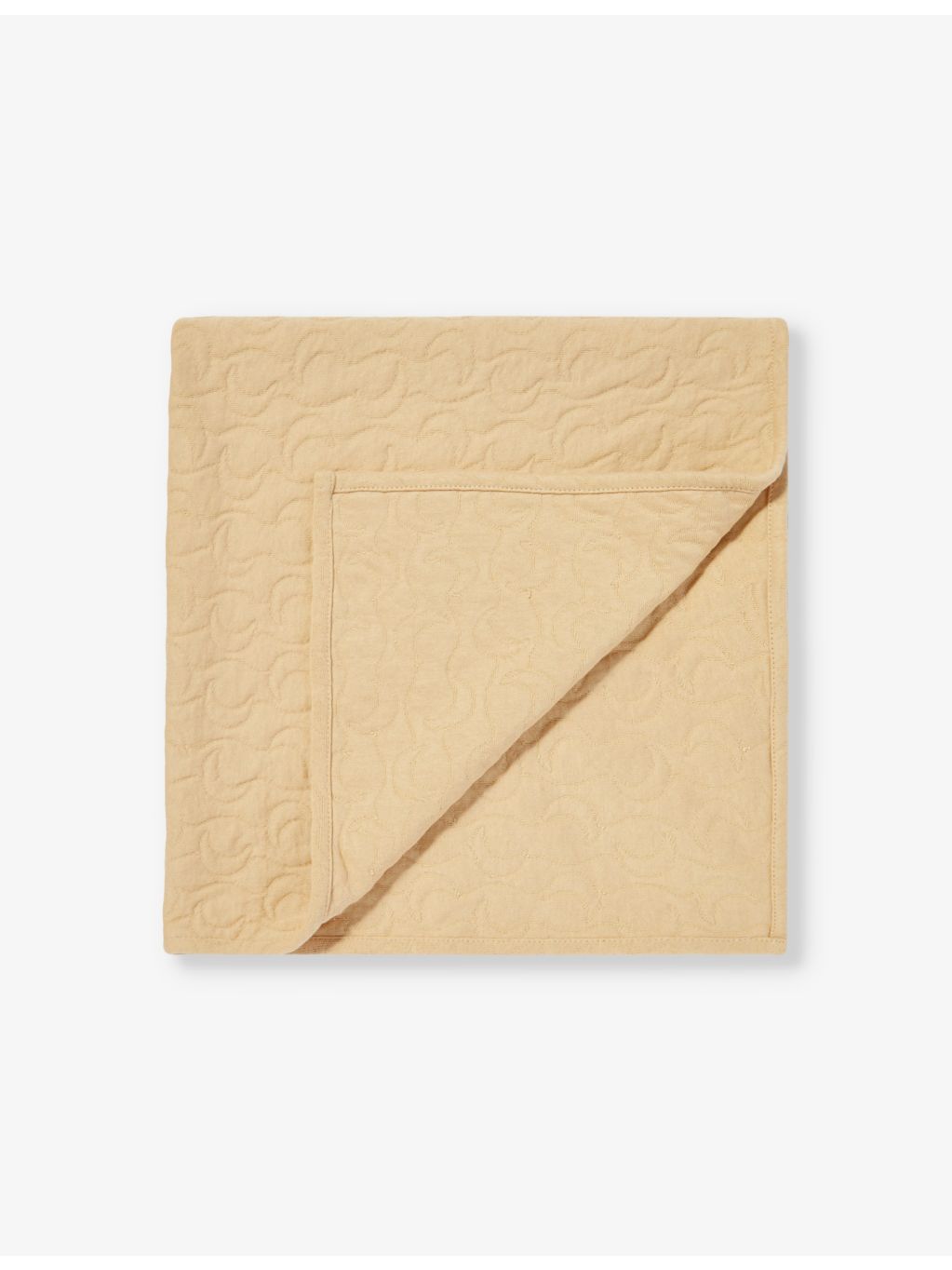 Organic Zoo midnight moon-pattern organic cotton blanket 65cm - British product