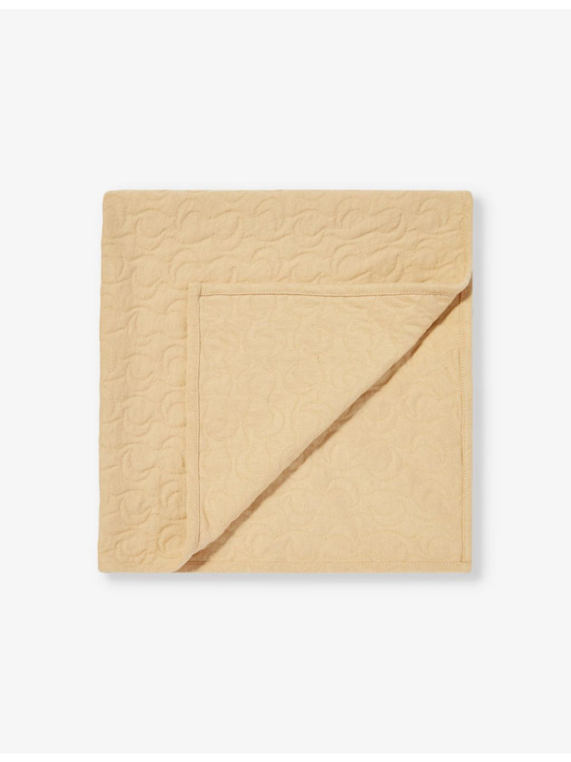 Organic Zoo midnight moon-pattern organic cotton blanket 65cm - British product