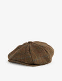 Dents Meldon round-crown checked wool cap (British brand)