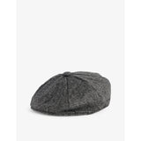 Durleigh round-crown wool cap - CHARCOAL - M