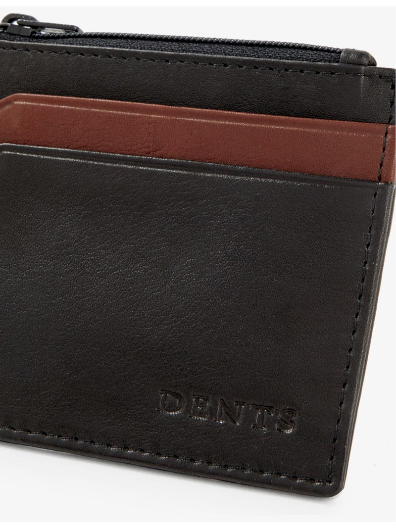 Dents leather card holder with debossed branding, UK version