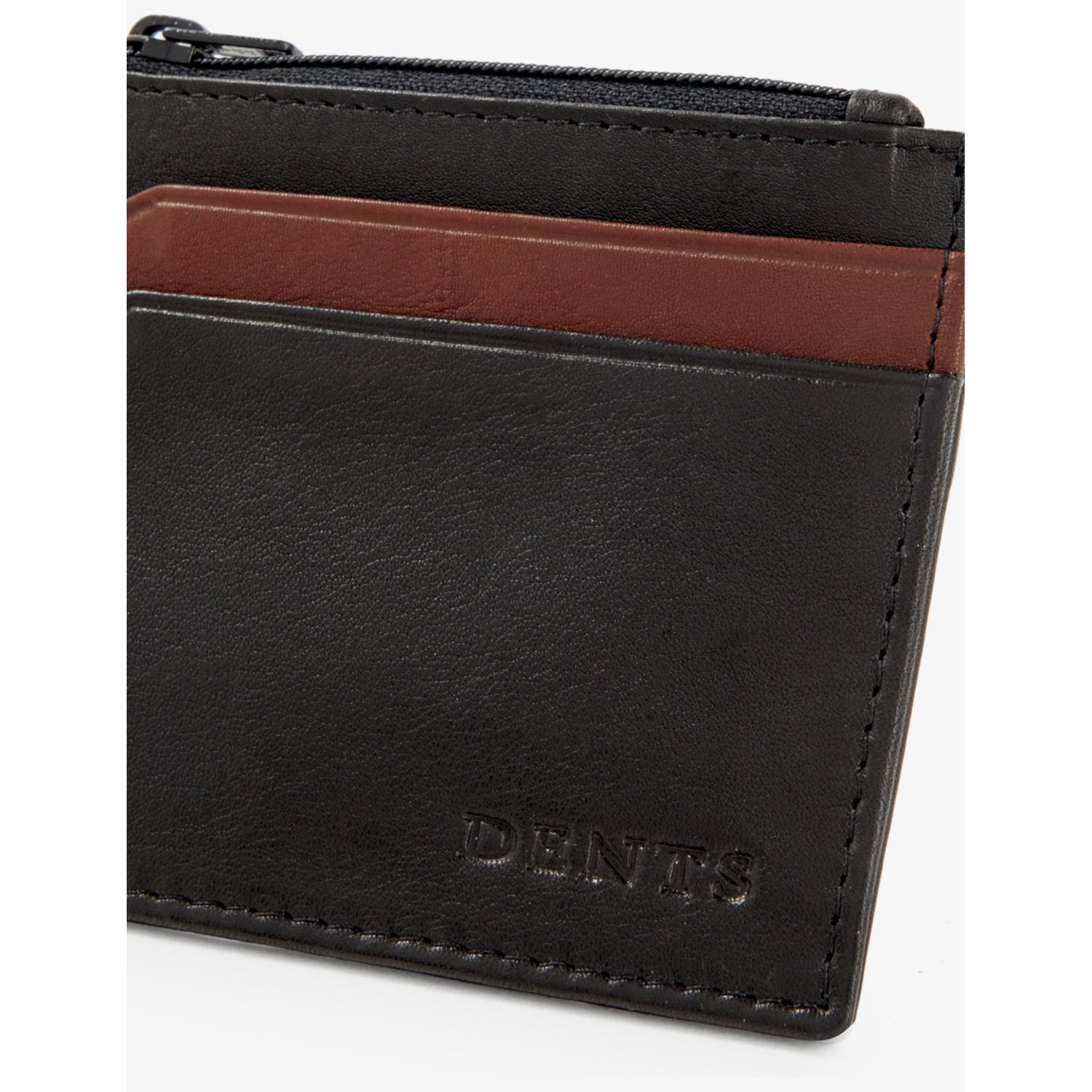 Dents leather card holder with debossed branding, UK version