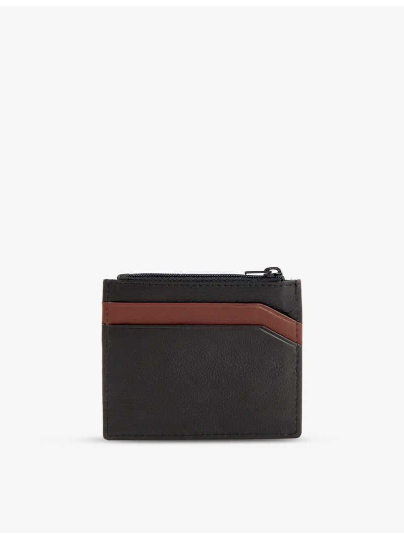 Dents leather card holder with debossed branding, UK version