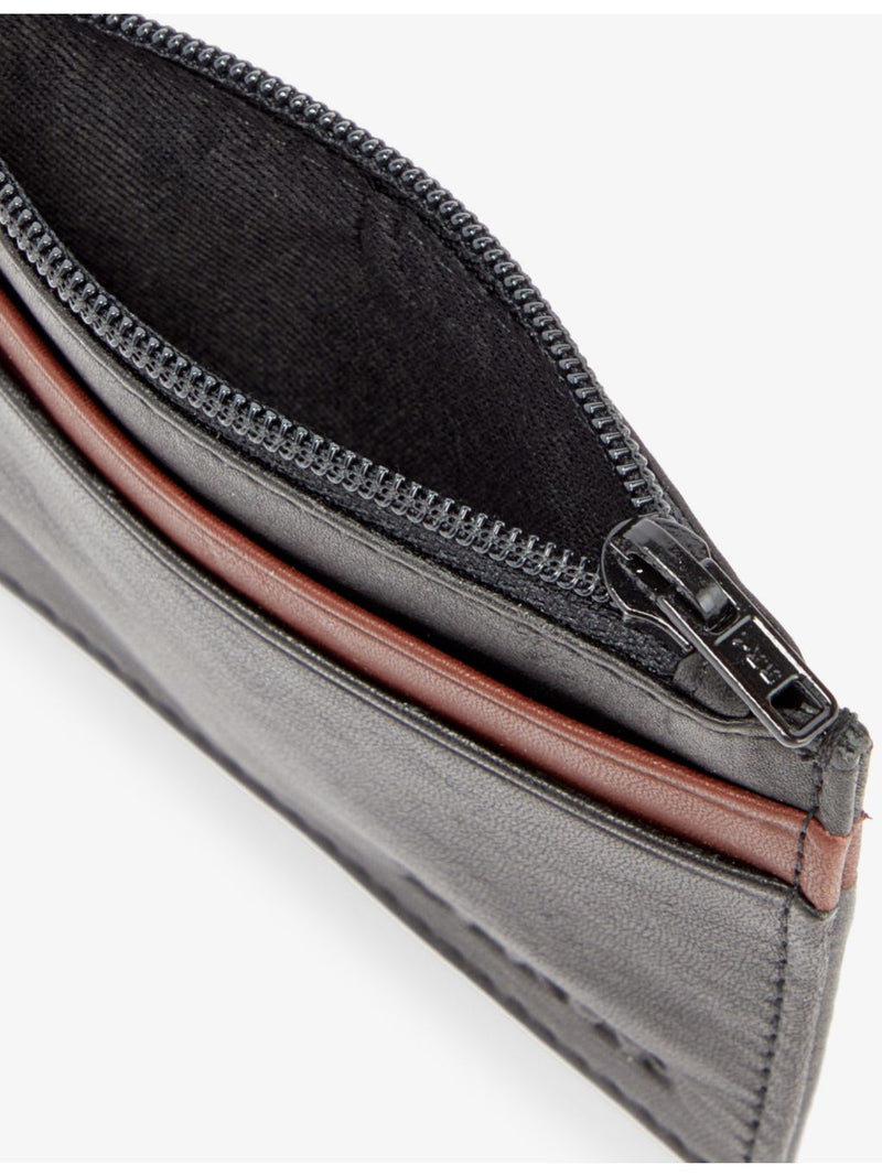 Dents leather card holder with debossed branding, UK version