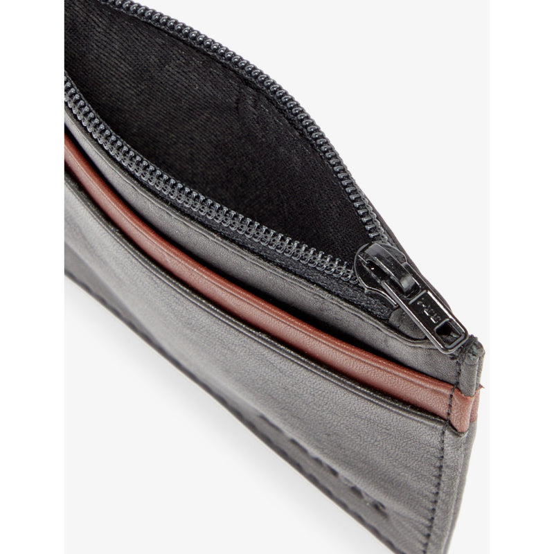 Dents leather card holder with debossed branding, UK version