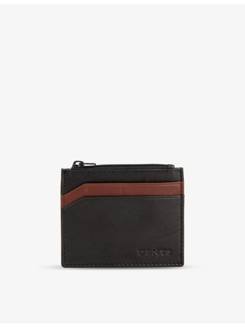Dents leather card holder with debossed branding, UK version