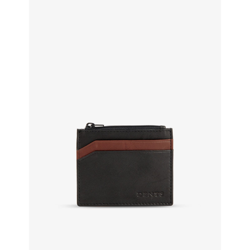 Dents leather card holder with debossed branding, UK version