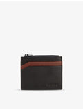 Dents leather card holder with debossed branding, UK version
