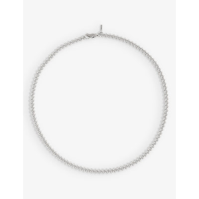selfridges Emanuele Bicocchi Knot Chain Brand-Engraved 925 Sterling Silver Necklace 51cm- Buy online at McGrocer
