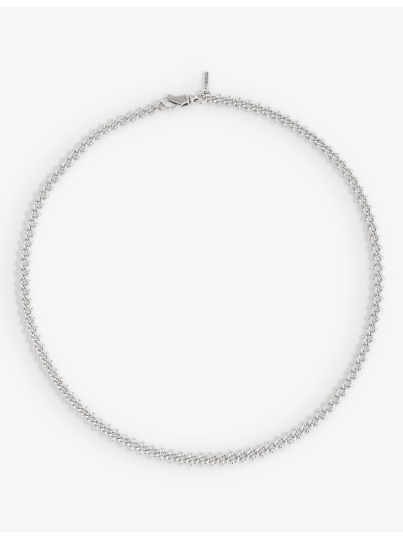 Emanuele Bicocchi sterling silver knot chain necklace 51cm, UK version