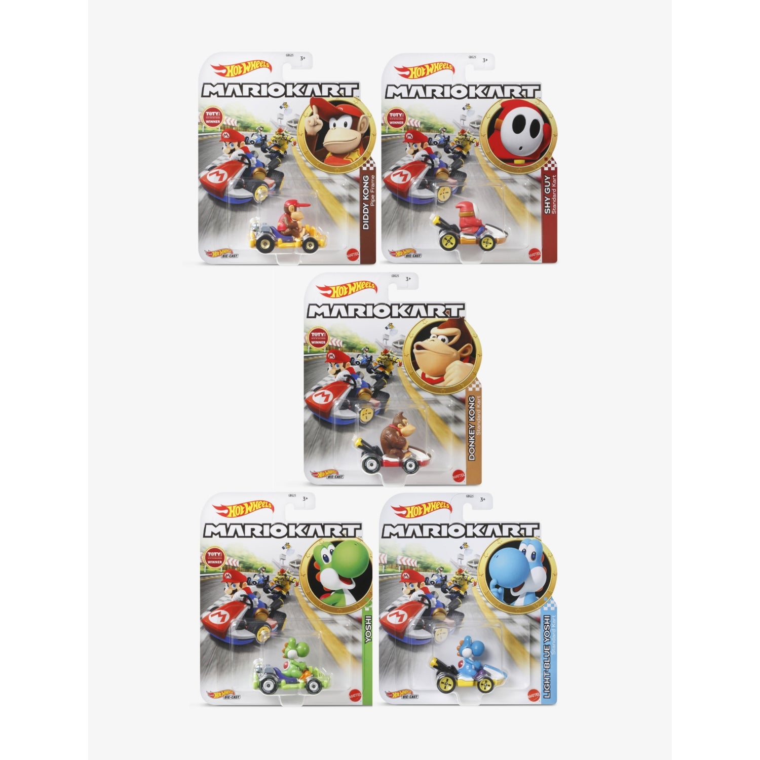 Hot Wheels Mario Kart diecast car 6.5cm (British brand)