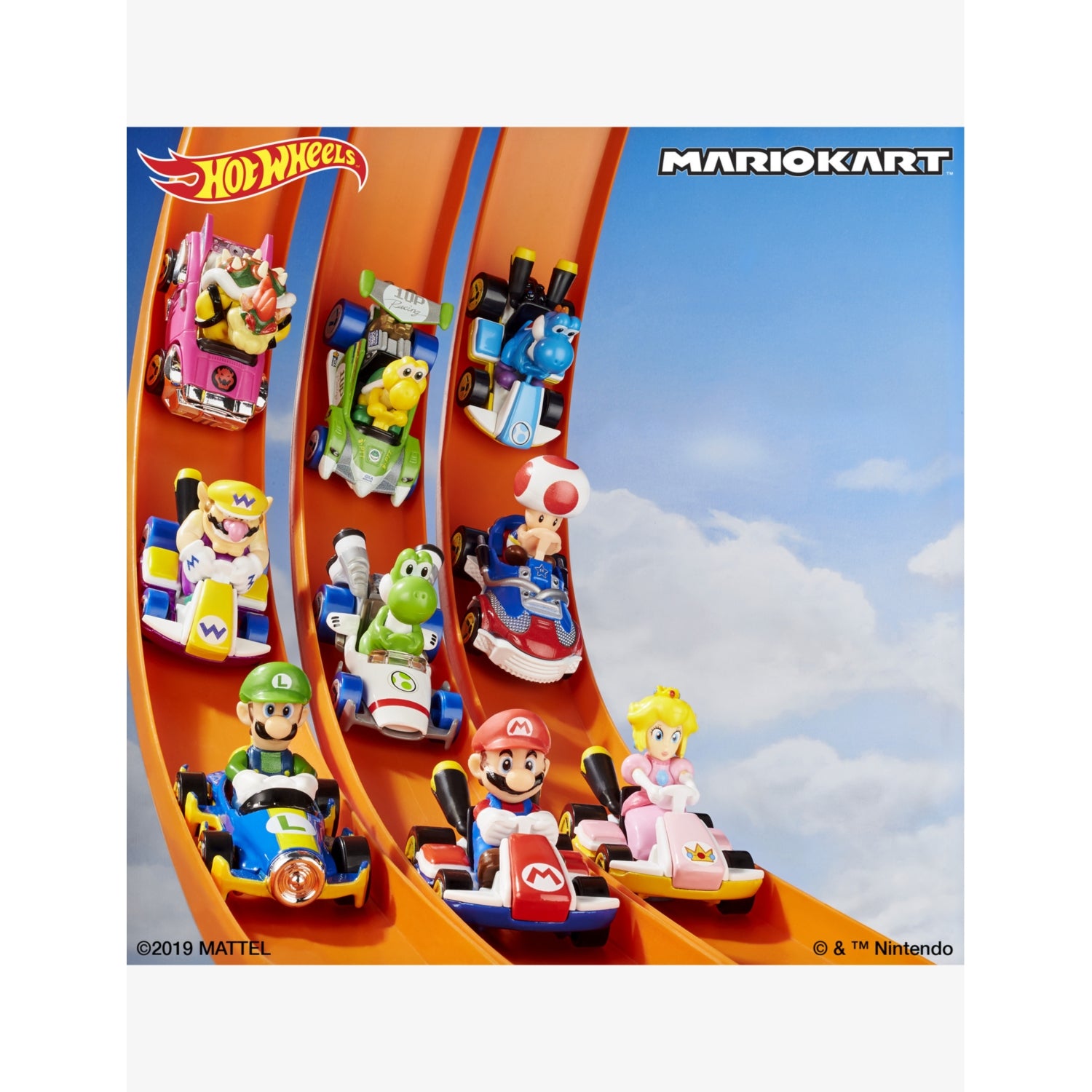 Hot Wheels Mario Kart diecast car 6.5cm (British brand)