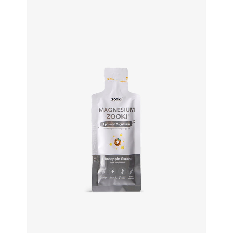 Zooki magnesium pineapple and guava supplement 30 sachets (British brand)
