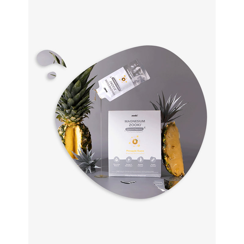 Zooki magnesium pineapple and guava supplement 30 sachets (British brand)