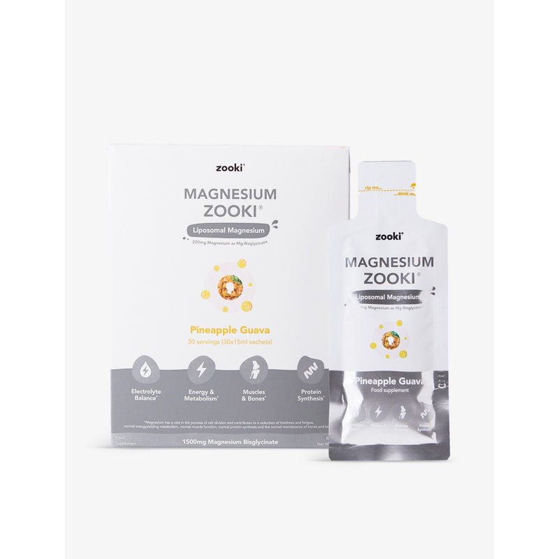 Zooki magnesium pineapple and guava supplement 30 sachets (British brand)