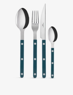 Sabre Bistrot stainless steel and acrylic cutlery set of four, UK version
