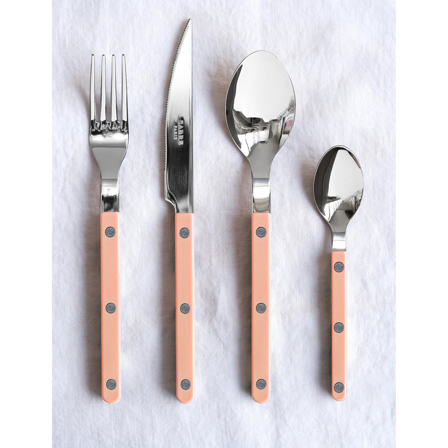 Sabre Bistrot stainless steel and acrylic cutlery set of four, UK version