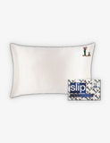Slip Queen Letter-Embroidered Silk Pillowcase 51cm x 76cm