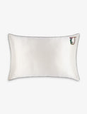 Slip Queen Letter-Embroidered Silk Pillowcase 51cm x 76cm